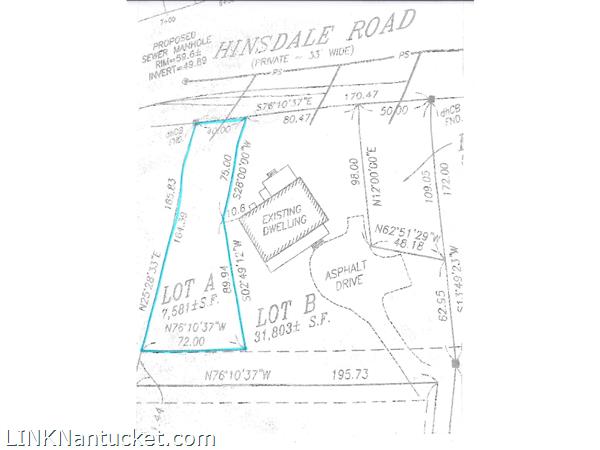 31 Pine Crest Drive (portion of; Lot A) Nantucket Image
